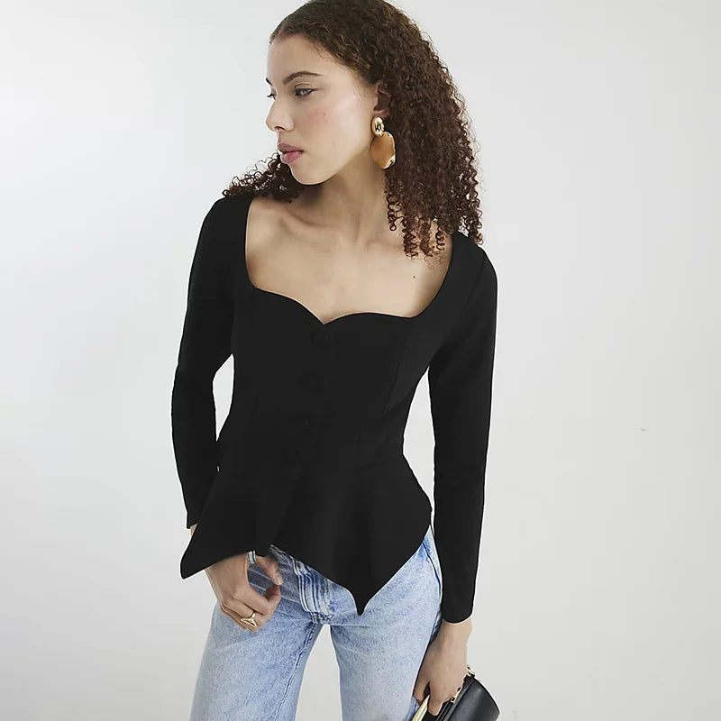 Jana חולצה אלגנטית עם כפתורים